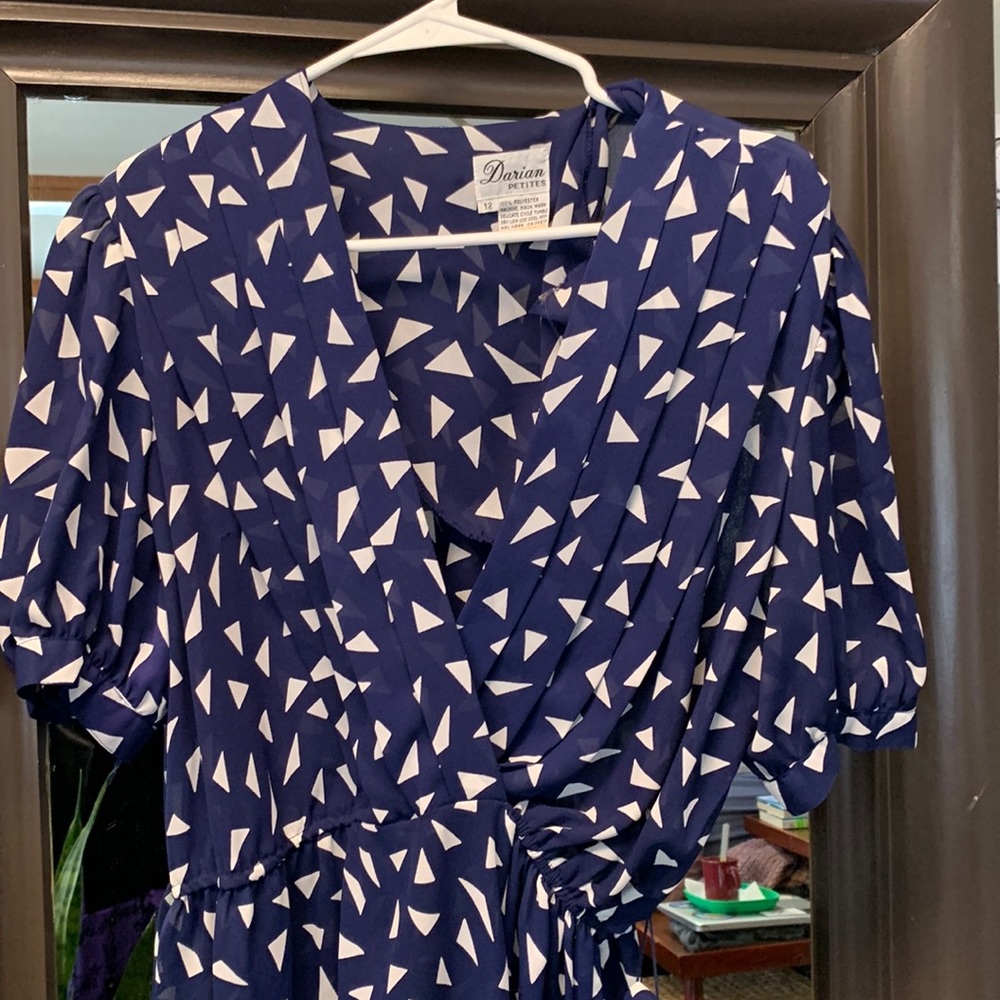 Vintage navy dress